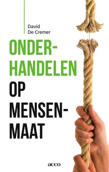 Onderhandelen op mensenmaat / Antwerp Management Books, Verzenden, Zo goed als nieuw, David de Cremer