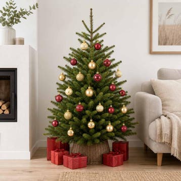 vidaXL Kerstballen set 100 st Goud en wijnrood 4 cm, Verzenden, Nieuw