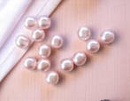 25 x Transparante DQ Glasparel – 8 mm – Kleur Soft Pink, Ophalen of Verzenden, Nieuw, Kraal