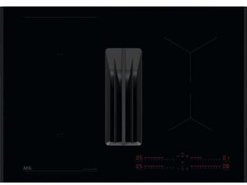 AEG XUB6845AB - Inductie kookplaat met afzuiging - 80 cm -, Verzenden, Zo goed als nieuw