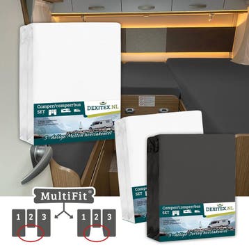 Textielpakket Camper lengtebedden met midden matras - 2, Verzenden, Nieuw, Wit