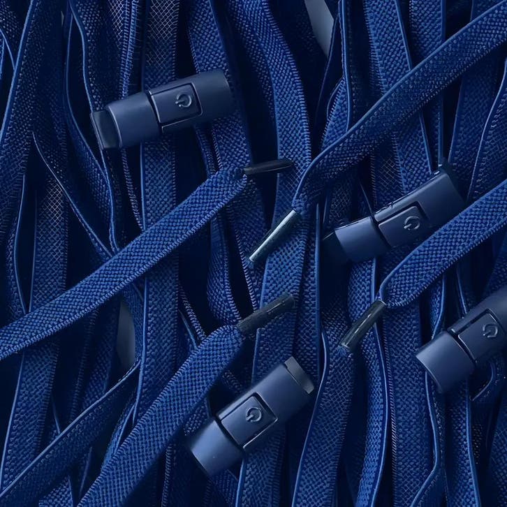 Elastische veters - Navy • 120  cm x 8 mm, Kleding | Heren, Schoenen, Ophalen of Verzenden