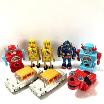 Bandai - Blikken speelgoed -  Collection Tin Toys Set of