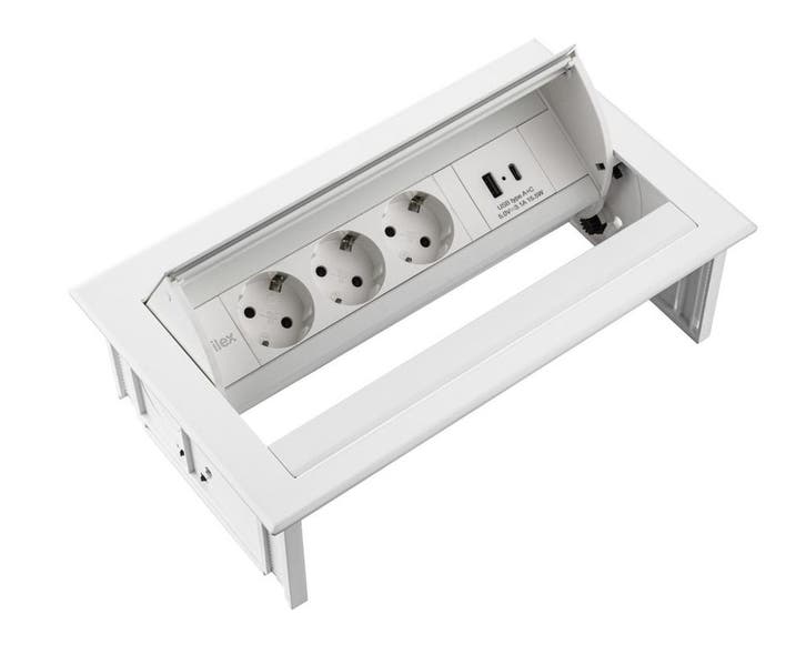 Filex Power Desk In inbouwmodule, Zakelijke goederen, Kantoor en Winkelinrichting | Kantoorartikelen, Meubel, Nieuw in verpakking