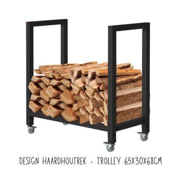 Houtrek / haardhout rek voor lage prijzen, Ophalen of Verzenden, Nieuw, Hout, Vrijstaand
