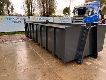 18 m3 met franse klep en deuren 6,25 lang haak arm container