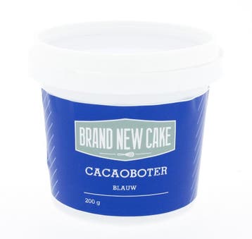 BrandNewCake Cacaoboter gekleurd Blauw 200g, Verzenden, Nieuw