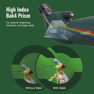 SVBONY SV28 Spotting Scope 25-75x70mm - Krachtige Zoom Verre