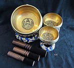 Klankschaal - Klankschalen Sets - Percussie - 3x 3 dlg