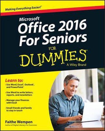 Office 2016 For Seniors For Dummies 9781119077497, Verzenden, Gelezen, Faithe Wempen