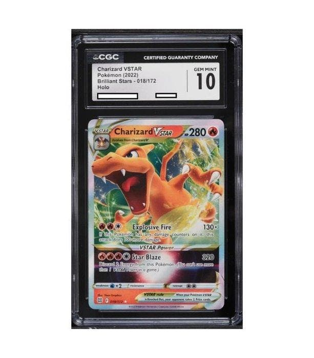 Graded card - Charizard VSTAR #018 - *Holo* - Brilliants, Hobby en Vrije tijd, Verzamelkaartspellen | Pokémon