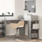 vidaXL Hoekbureau Beton Grijs 140 x 113,5 x 75 cm Bewerkt, Verzenden, Nieuw