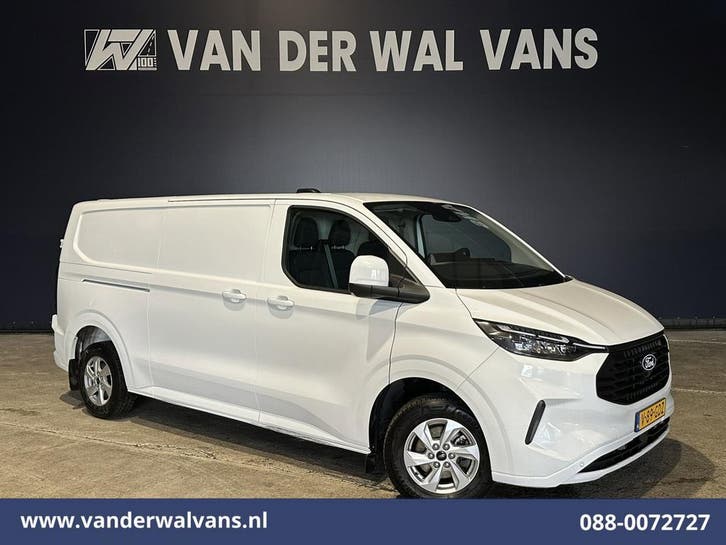 Ford Transit Custom | 2.0 TDCI 136pk L2H1 Euro6 Airco |, Auto's, Gebruikt, Euro 6, Wit, Dealer onderhouden