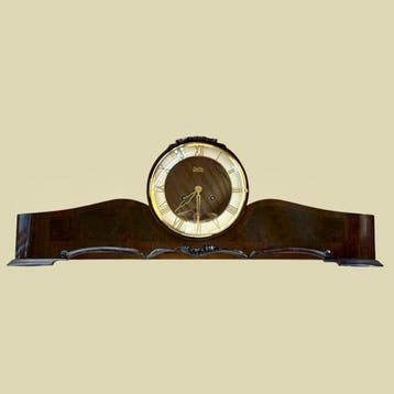Klok - FHS Franz Hermle & Sohn - Messing, Hout - 1950-1960