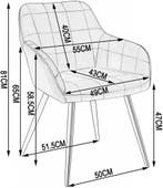 24goodz Eetkamerstoel met Armleuningen - Ergonomisch en Comf, Huis en Inrichting, Stoelen, Verzenden, Nieuw