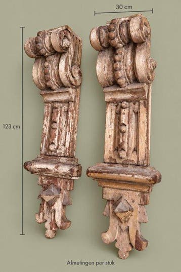Barok stijl Architectonisch ornament (2) - 1780-1820 - Grote