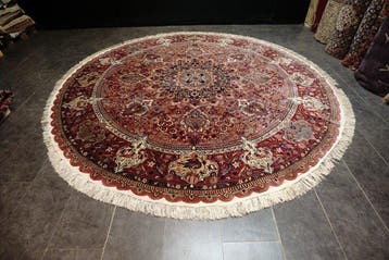 Ronde exclusieve Täbriz - Tapijt - 320 cm - 320 cm -, Nieuw