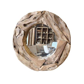 Spiegels driftwood -  60 cm diameterAccessoires, Ophalen of Verzenden, Nieuw