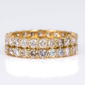 Zonder minimumprijs - Ring - 14 karaat Geel goud - 3.31ct., Nieuw