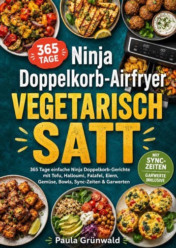 Ninja Doppelkorb-Airfryer Vegetarisch Satt | Paula Grünwald, Ophalen of Verzenden, Nieuw, Paula Grünwald