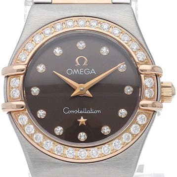 Omega - Constellation Mini 0.9 Diamond Bezel 12P Diamond -, Nieuw