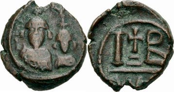 613-618 Byzanz Heraclius Æ 12 Nummi Alexandria Dodekanumm.., Verzenden