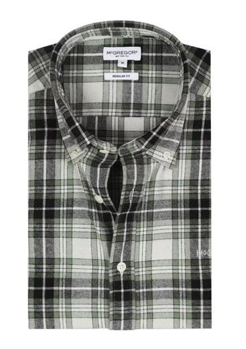 2dekans | McGregor Flanellen Overhemd Winter Sage Geruit, Kleding | Heren, T-shirts, Ophalen of Verzenden, Zo goed als nieuw, McGregor