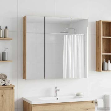 vidaXL Badkamer spiegelkast Ambachtelijk eiken 70 x 14,5 x, Verzenden, Nieuw