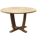 Legand dining tuintafel 100 cm rond teak, Tuin en Terras, Tuintafels, Ophalen of Verzenden, Nieuw, Teakhout