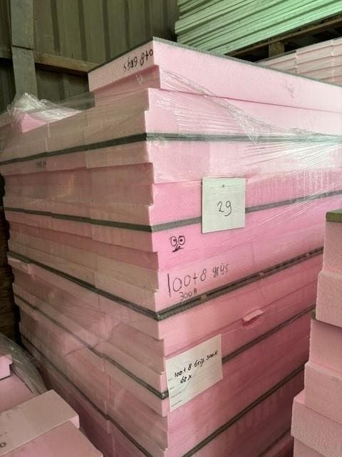 Kantplank grijs | 8mm + 100mm XPS | 300h | 50 stuks, Doe-het-zelf en Verbouw, Isolatie en Afdichting, Nieuw, 8 tot 12 cm, Ophalen
