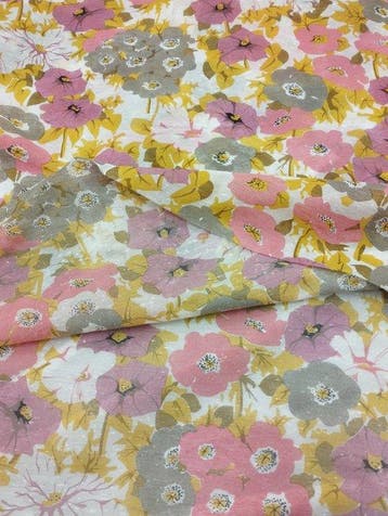 Stupendo tendone vintage in cotone trevira - made in Italy -