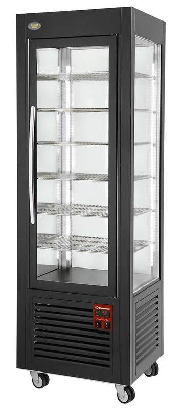 Vriesvitrine | 360L | Zwart | -5°C/-18°C | Statisch |, Verzenden, Nieuw in verpakking