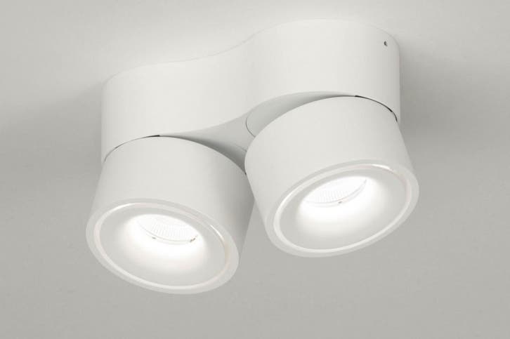 Rietveld Spots - Wit - Aluminium, Huis en Inrichting, Lampen | Hanglampen, Verzenden