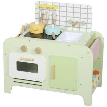 TRUUSK Kinderkeuken Speelset - MDF - 15 Accessoires - Kasten, Verzenden, Nieuw