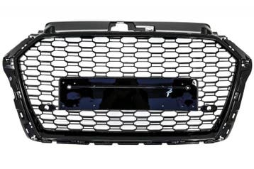 Grill Audi A3 8V RS3 look 17-20 Glans Zwart, Ophalen of Verzenden, Nieuw