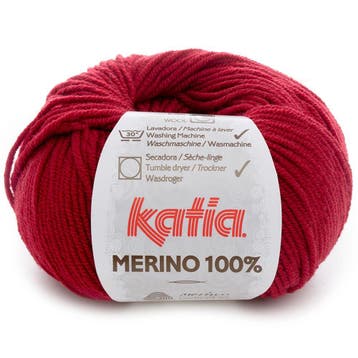 Katia Concept Merino 100% - 52 wijnrood - Wol Garen, Ophalen of Verzenden, Nieuw