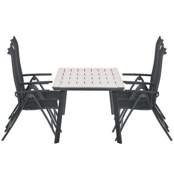 Garden Impressions Santos tuinset 5-delig - Penedo tafel, Verzenden, Nieuw
