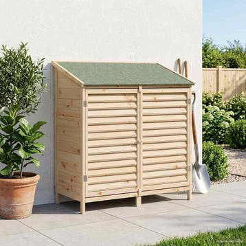 vidaXL Tuinschuur Naturel 106 x 56 x 113,5 cm Massief, Verzenden, Nieuw