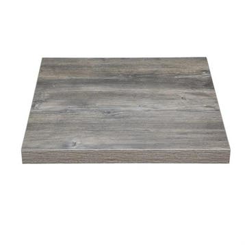 Voorgeboord Vierkant Melamine Tafelblad | Ash Grey | 700mm, Verzenden, Nieuw in verpakking