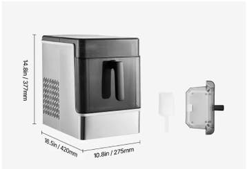 IJsblokjesmachine 20kg/24u – Snelle IJs Maker Zelfreiniging, Verzenden, Nieuw