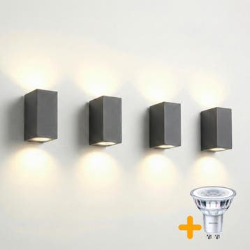 4 Stuks | Wandlamp / muurlamp / buitenlamp | Incl. 8x, Ophalen of Verzenden, Nieuw