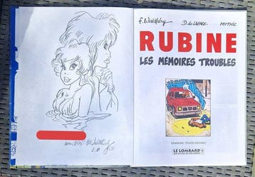 Rubine T1 + dédicace - C + jaquette + ex-libris + supplément, Nieuw
