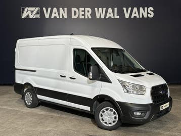Ford Transit 2.0 TDCI 130pk Automaat L2H2 Euro6 Airco | Came, Automaat, Stof, Gebruikt, Wit