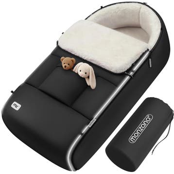 Voetenzak voor kinderwagen Antraciet gevoerd (Voor in Huis), Verzenden, Nieuw