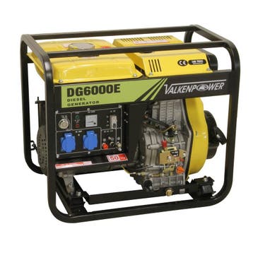 Diesel generator set open type 230V 6kVA with ATS, Ophalen, Nieuw
