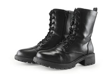 Charmosa Veterboots in maat 39 Zwart, Verzenden, Zwart, Overige typen, Zo goed als nieuw