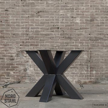 Stalen onderstel tafel - Double X leg heavy - Nordstahl, Verzenden, Nieuw