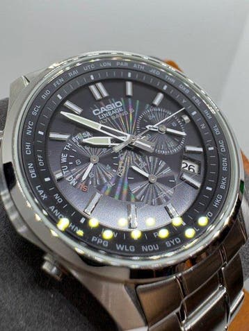 Casio - LINEAGE Tough Solar Multi Band 6 Stainless Steel, Nieuw