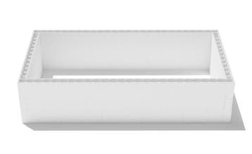 Polystyreen zwembad blokkenset - 6,00 x 3,00 x 1,50 m, Verzenden, Nieuw