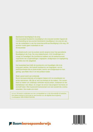 Keuzedeel Basiskennis Beveiliging in de zorg folio, Verzenden, Gelezen